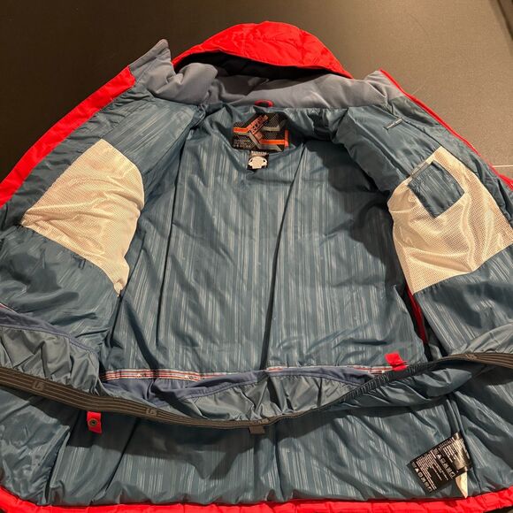 Y2K Burton Red Goose Down Audio Integrated Snowboard Jacket - XL - Picture 5 of 13